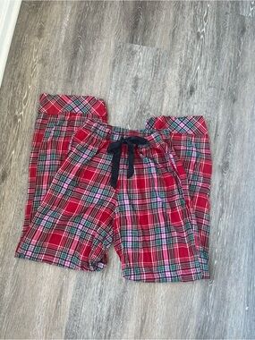 Victoria’s Secret Red Pink Plaid Pajama Lounge Pants Womens XS Sleepwear
